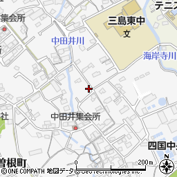 愛媛県四国中央市中曽根町253-5周辺の地図