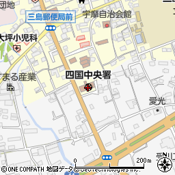 四国中央警察署周辺の地図