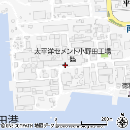 山陽小野田市役所　焼野海岸排水処理場周辺の地図