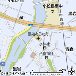 徳島県小松島市立江町黒岩13周辺の地図