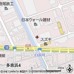 日通商事株式会社　新居浜営業所周辺の地図