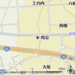 徳島県小松島市坂野町時宗周辺の地図