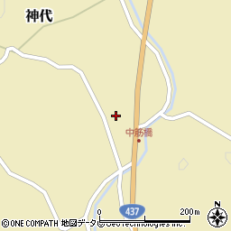 山口県柳井市神代中筋周辺の地図
