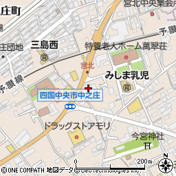 カラオケＣＬＵＢＤＡＭ伊予三島店周辺の地図