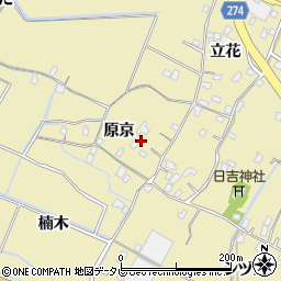 徳島県小松島市坂野町原京周辺の地図