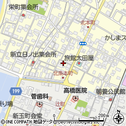 胡田本店周辺の地図
