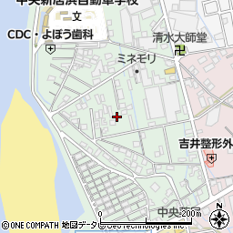 愛媛県新居浜市清水町周辺の地図