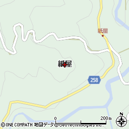 徳島県つるぎ町（美馬郡）半田（紙屋）周辺の地図