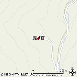 徳島県徳島市八多町鹿ノ首周辺の地図