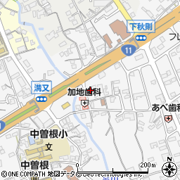 愛媛県四国中央市中曽根町536周辺の地図