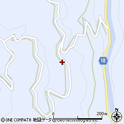 徳島県名東郡佐那河内村下大平周辺の地図