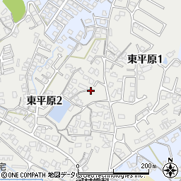 山口県宇部市東平原周辺の地図