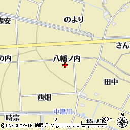徳島県小松島市坂野町八幡ノ内周辺の地図