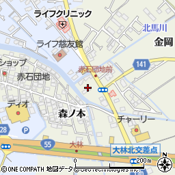 徳島県小松島市大林町赤石周辺の地図
