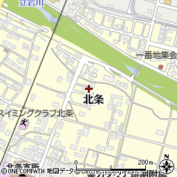 愛媛県松山市北条460周辺の地図