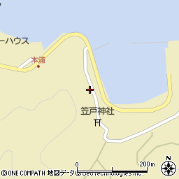 山口県下松市笠戸島377周辺の地図