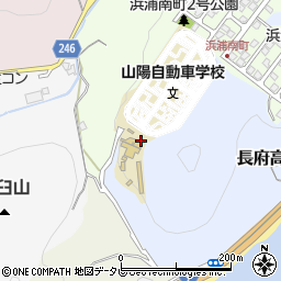山口県下関市長府高場町周辺の地図