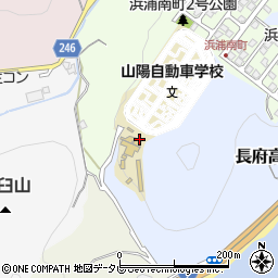 山口県下関市長府高場町周辺の地図