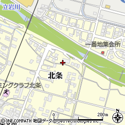 愛媛県松山市北条368-1周辺の地図