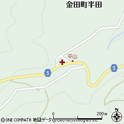 愛媛県四国中央市金田町半田丙-77周辺の地図