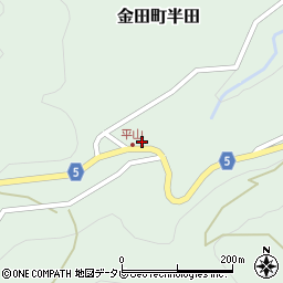 愛媛県四国中央市金田町半田丙-90周辺の地図