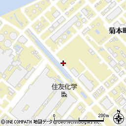 愛媛県新居浜市菊本町周辺の地図