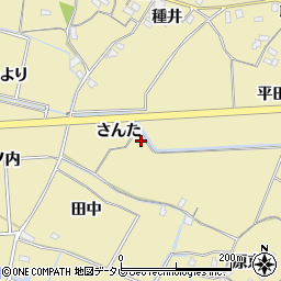 徳島県小松島市坂野町さんた周辺の地図