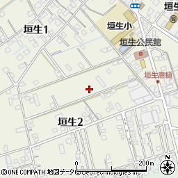 愛媛県新居浜市垣生2丁目周辺の地図