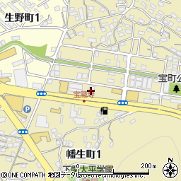 西中国信用金庫宝町支店周辺の地図