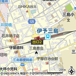駅レンタカー伊予三島営業所周辺の地図