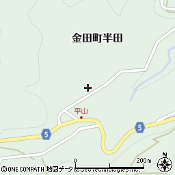 愛媛県四国中央市金田町半田丙-72周辺の地図