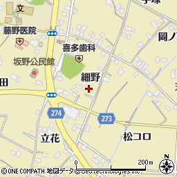 徳島県小松島市坂野町細野18周辺の地図