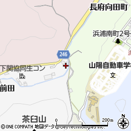 山口県下関市前田428-1周辺の地図