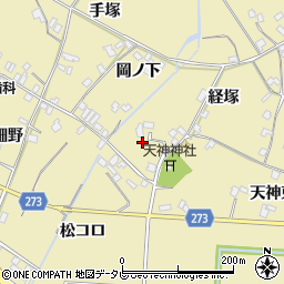 徳島県小松島市坂野町岡ノ下周辺の地図