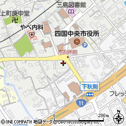 愛媛銀行三島支店 ＡＴＭ周辺の地図