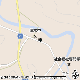 津木郵便局周辺の地図
