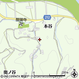 徳島県徳島市飯谷町本谷38周辺の地図