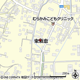 山口県宇部市東須恵周辺の地図
