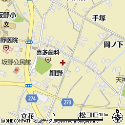 徳島県小松島市坂野町細野23周辺の地図
