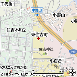山口県山陽小野田市東住吉町周辺の地図