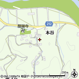 徳島県徳島市飯谷町本谷周辺の地図