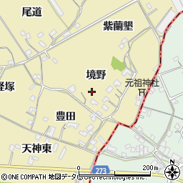徳島県小松島市坂野町（境野）周辺の地図