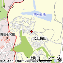 山口県宇部市東須恵（北上梅田）周辺の地図
