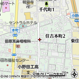 山口県山陽小野田市住吉本町周辺の地図