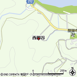 徳島県徳島市飯谷町（西柳谷）周辺の地図
