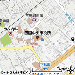 四国中央市役所周辺の地図