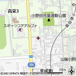 リカースペース太陽小野田本社周辺の地図