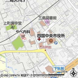 愛媛銀行四国中央市役所 ＡＴＭ周辺の地図