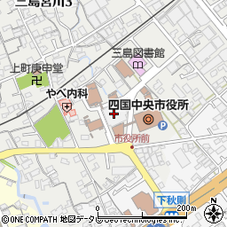 四国中央市役所　土居窓口センター福祉窓口周辺の地図