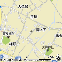 徳島県小松島市坂野町手塚周辺の地図